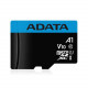 Карта памяти ADATA microSDXC 64GB ADATA Premier Memory Card AUSDX64GUICL10A1-RA1 UHS-I Class 10/V10 A1, 100/25 MB/s, AUSDX64GUICL10A1-RA1 Adapter, -25°C + 85°C, RTL (461933)