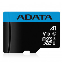 Карта памяти ADATA microSDXC 256GB ADATA Premier Memory Card AUSDX256GUICL10A1-RA1 UHS-I Class 10/V10 A1, 100/25 MB/s, AUSDX256GUICL10A1-RA1 Adapter, -25°C + 85°C, RTL (466266)
