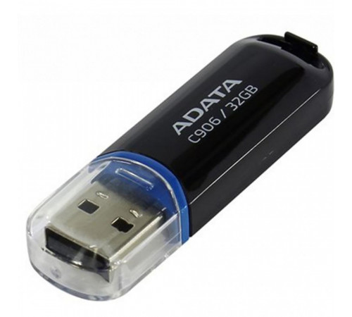 USB накопитель ADATA C906 AC906-32G-RBK USB 2.0 32GB, Black, RTL (791912)