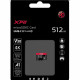Карта памяти ADATA microSDXC 512GB XPG Gaming Memory Card AUSDX512GUI3XPGA2-R UHS-I U3 Class 10 V30 A2, 100/85 MB/s, AUSDX512GUI3XPGA2-R For Nintendo Switch™ / Smartphones / Tablets / VR devices, - 25°C to 85°C, RTL (771380)