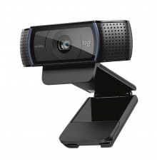 Веб-камера Logitech C920 черная, 2Mp, FHD 1080p@30fps, автофокус, угол обзора |960-001055| 78°, складная подставка, USB2.0, кабель 1.5м