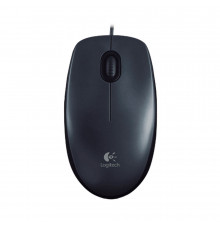 Мышь Logitech M100 Grey |910-005003| темно-серая, оптическая, 1000dpi, USB, 1.8м, {10}, (070462)