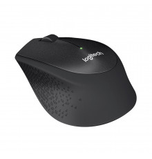 Мышь беспроводная Logitech M330 Silent Plus Black |910-004909| черная, оптическая, 1000dpi, 2.4GHz, USB-ресивер, бесшумная, под правую руку (066670)