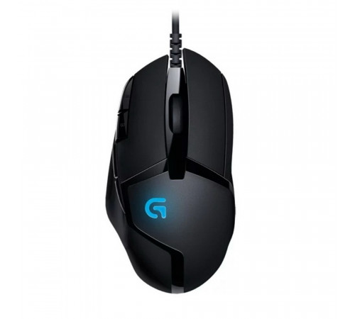 Мышь игровая Logitech G402 Hyperion Fury |910-004067| черная, лазерная, 4000dpi, USB, 2м, 8 кнопок, подсветка, под правую руку, (051768)
