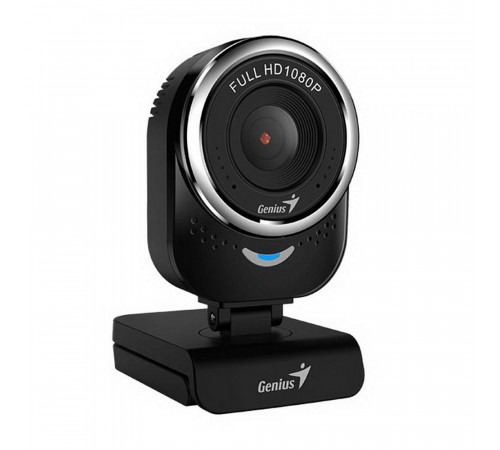 Веб-камера Genius QCam 6000 Black черная, 2Mp, FHD 1080p@30fps, угол обзора |32200002400| 90°,  поворотная 360°, универсальный держатель, USB2.0, кабель 1.5м