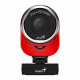 Веб-камера Genius QCam 6000 Red красная, 2Mp, FHD 1080p@30fps, угол обзора |32200002401| 90°,  поворотная 360°, универсальный держатель, USB2.0, кабель 1.5м