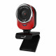Веб-камера Genius QCam 6000 Red красная, 2Mp, FHD 1080p@30fps, угол обзора |32200002401| 90°,  поворотная 360°, универсальный держатель, USB2.0, кабель 1.5м