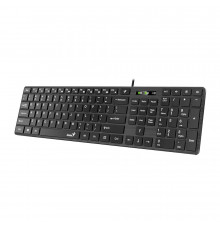 Клавиатура Genius SlimStar 126 Black |31310017402| черная, тонкая, программируемая с технологией SmartGenius, 109 клавиш, USB 2.0, кабель 1.4 м (257950)