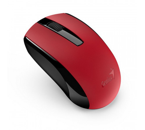 Мышь беспроводная Genius ECO-8100 Red |31030004403| красная, BlueEye, 1600dpi, 3 кнопки, 2.4GHz,  встроенный аккумулятор, USB приемник