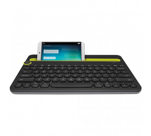 Клавиатура беспроводная Logitech K480 |920-006368| черная, Multi-Device, Bluetooth, 2 батарейки |920-006368| типа AAА