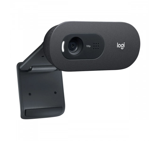 Веб-камера Logitech С505 черная, 1Mp, HD 720p@30fps, постоянный фокус, угол обзора |960-001364| 60°, складная конструкция, USB2.0, кабель 2м