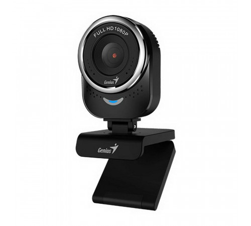 Веб-камера Genius QCam 6000 Black New черная, 2Mp, FHD 1080p@30fps, угол обзора 90°, |32200002407| поворотная 360°, универсальный держатель, USB2.0, кабель 1.5м
