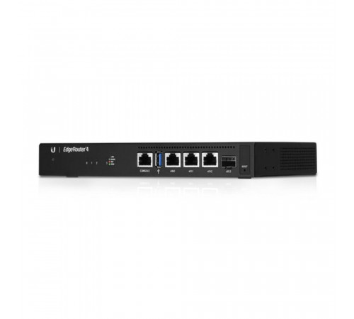 Маршрутизатор Ubiquiti EdgeRouter |ER-4| маршрутизатор 4 ядра (1 ГГц), 3х 1G RJ45, 1х SFP, (020657)