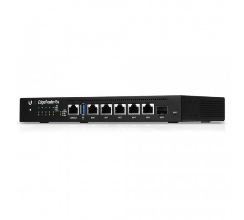 Маршрутизатор Ubiquiti EdgeRouter 6P |ER-6P| маршрутизатор 4 ядра (1 ГГц), 5х 1G RJ45, 1х SFP, раздача PoE