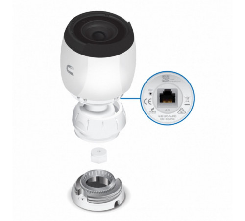 Камера видеонаблюдения Ubiquiti UniFi Video Camera G4 Pro видеокамера 4K Ultra HD, 24 к/с, F 4.24 - 12.66 мм, f/1.53-f/3.3