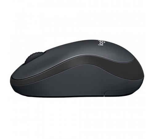 Мышь беспроводная Logitech B220 Silent Black |910-004881| черная, оптическая, 1000dpi, 2.4GHz,USB-ресивер, бесшумная, под любую руку, RTL {10} (066229)