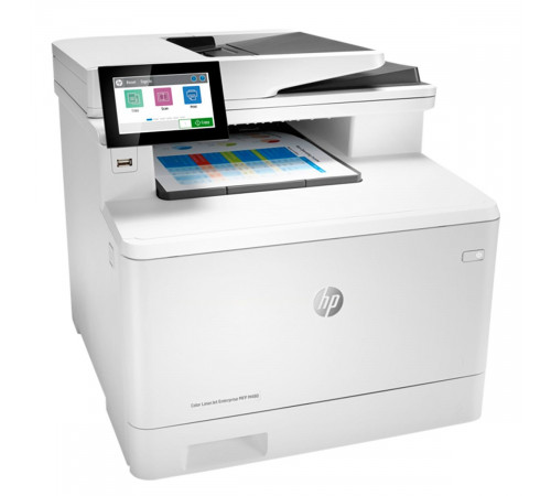HP Color LaserJet Enterprise M480f А4, МФУ, лазерное, цветное, 27стр/мин, 600dpi, 800МГц, 2Гб,50АПД,  250+50, AirPrint/USB/Ethernet, 2400стр/картридж, (3QA55A)
