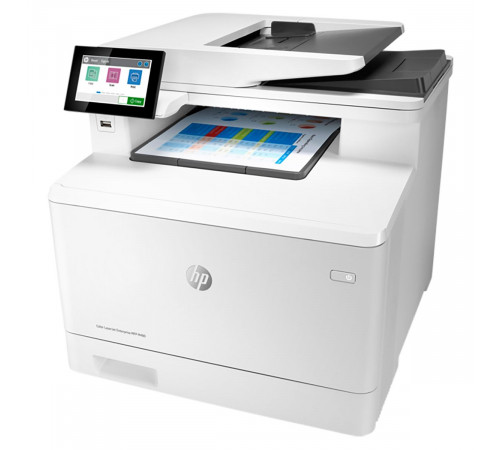 HP Color LaserJet Enterprise M480f А4, МФУ, лазерное, цветное, 27стр/мин, 600dpi, 800МГц, 2Гб,50АПД,  250+50, AirPrint/USB/Ethernet, 2400стр/картридж, (3QA55A)