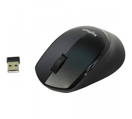 Мышь беспроводная Logitech M330 Silent Plus Blue |910-004910| синяя, оптическая, 1000dpi, 2.4GHz, USB-ресивер, бесшумная, под правую руку (066687)