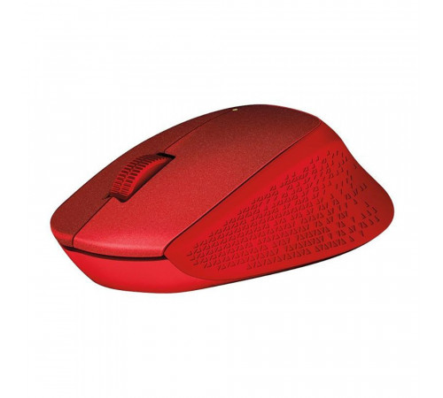 Мышь беспроводная Logitech M330 Silent Plus Red |910-004911| красная, оптическая, 1000dpi, 2.4GHz, USB-ресивер, бесшумная, под правую руку (066694)
