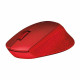 Мышь беспроводная Logitech M330 Silent Plus Red |910-004911| красная, оптическая, 1000dpi, 2.4GHz, USB-ресивер, бесшумная, под правую руку (066694)