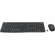 Комплект клавиатура и мышь Logitech  MK295 SilentTouch |920-009807| клавиатура черная, 111 клавиш с |920-009807| защитой от воды, мышь черная, оптическая, 3 кнопки, 2.4GHz, USB-ресивер (092501) {6}
