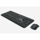 Комплект клавиатура и мышь Logitech  беспроводной MK540 Advanced |920-008686| клавиатура черная, мультимедийная, 114 |920-008686| клавиш с защитой от воды, мышь черная, оптическая 1000dpi, 3 кнопки, 2.4GHz, USB-ресивер (077478) {4}