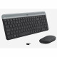 Комплект клавиатура и мышь беспроводной Logitech MK470 Slim |920-009206| клавиатура черно-серая, токопрофильная, 102 |920-009206| клавиши, мышь черная, компактная, оптическая 1000dpi, 3 кнопки, 2.4GHz, USB-ресивер (086449)(086623) {4}