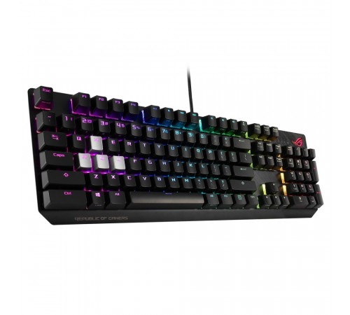 Клавиатура ASUS XA02 ROG STRIX SCOPE ROG NX Red ABS 100% USB (90MP0186-B0RA00) (085904)