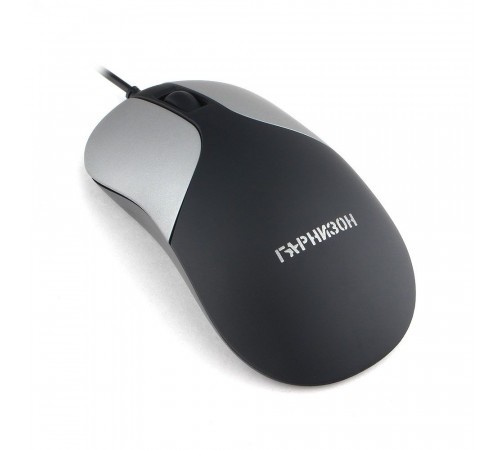 Мышь Гарнизон GM-215, USB, чип- Х, черный/серый, soft touch, 1000 DPI, 2кн.+колесо-кнопка, кабель 1,5м (795212)