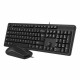 Клавиатура + мышь A4Tech KK-3330 клав:черный мышь:черный USB KK-3330 USB (BLACK) (961851)