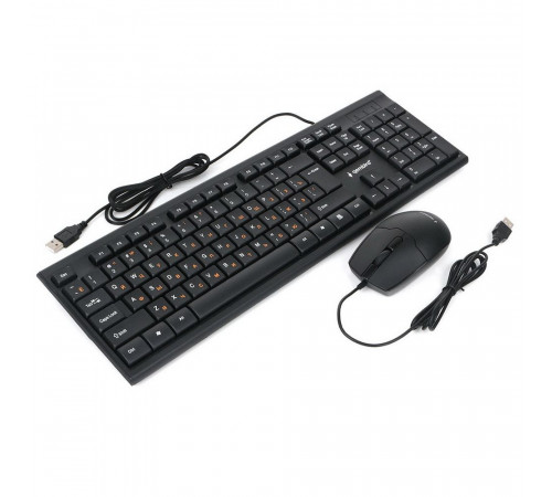 Комплект клавиатура и мышь Gembird пров.  KBS-9150 черн.,104кл, 3кн., каб.1.5м (270739)