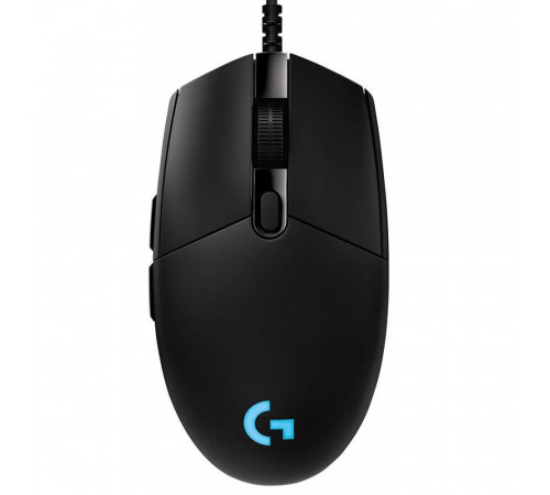 Мышь игровая Logitech G PRO |910-005440| черная, cенсор Hero 25K 100-25600dpi, USB 2.1м, 6 кнопок, |910-005440| 5 профилей пользователя, RGB-подсветка, под обе руки (079724) {4}