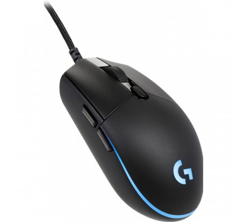 Мышь игровая Logitech G PRO |910-005440| черная, cенсор Hero 25K 100-25600dpi, USB 2.1м, 6 кнопок, |910-005440| 5 профилей пользователя, RGB-подсветка, под обе руки (079724) {4}