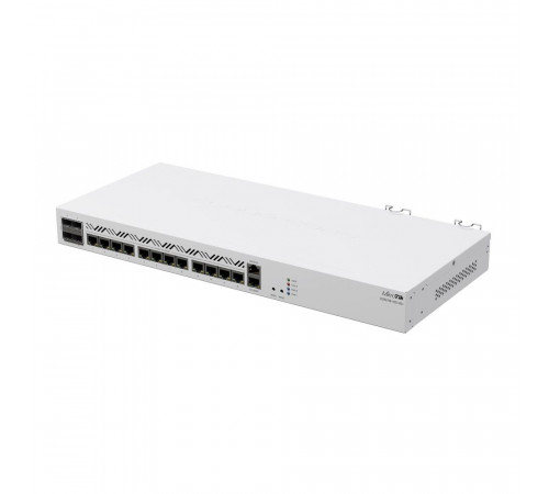 Маршрутизатор MIKROTIK CCR2116-12G-4S+ Cloud Core Router 2116-12G-4S+ with Amazon Annapurna Labs Alpine v3 AL73400 CPU (16-cores, 2GHz per core), 16GB RAM, 4xSFP+ cage, 13xGbit LAN, M.2 PCIe slot, RouterOS L6, 1U rackmount case, Dual PSU (007919)