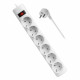 Сетевой фильтр Defender  DFS 155 5 м, белый, 6 розеток DEFENDER (994934)