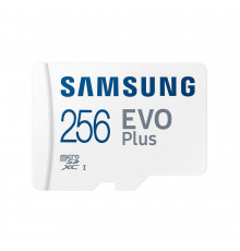 Карта памяти Samsung microSDXC 256GB Samsung EVO Plus Memory Card Samsung MB-MC256KA UHS-I U1 Class 10, Adapter, 130 MB-MC256KA MB/s, 10000 циклов, - 25°C to 85°C, RTL {200} (397521/315310)