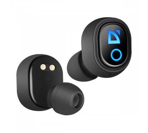 Гарнитура беспроводная Defender Twins 639 черный,TWS, PB, Bluetooth (636391)