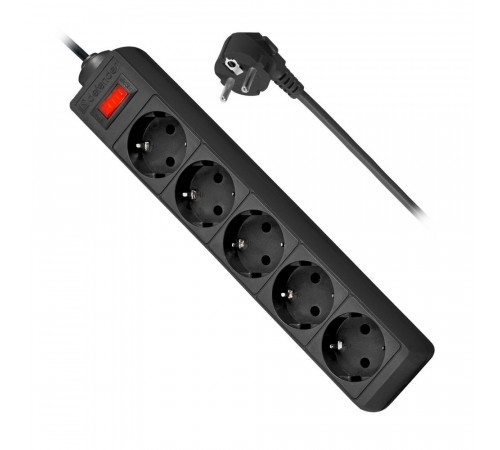 Сетевой фильтр Defender  ES 3 3 м, черный, 5 розеток DEFENDER {45} (99485)