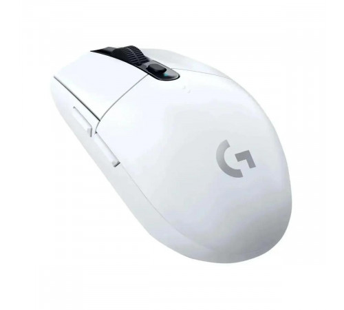 Мышь Logitech Мышь игровая Logitech G304 Lightspeed White белая, 200-12000dpi, беспроводная 2.4GHz, USB приемник LIGHTSPEED™, 6 программируемых кнопок, под обе руки