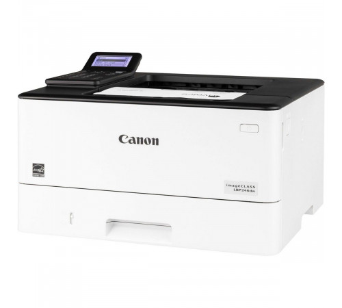 Canon i-Sensys LBP246DW A4, принтер, лазерный, черно-белый, 40стр/мин, 1200dpi, 1200МГц, 1024Мб, 4Гб,  100+250, WiFi/AirPrint/USB/Ethernet, 10200стр/картридж, (5952C006)