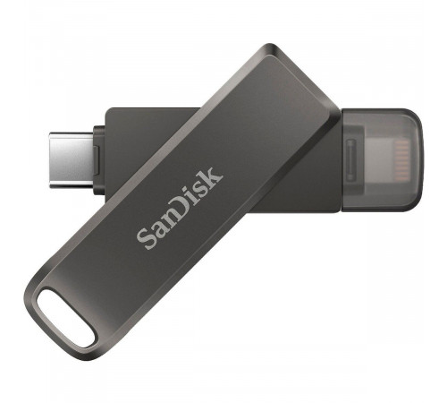USB накопитель SanDisk iXpand Flash Drive Luxe 128GB - USB-C + Lightning - for iPhone, iPad, Mac USB Type-C devices including Android