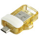 USB накопитель SanDisk Ultra Dual Drive, White-Gold, Retail, 4x6 Insert 64GB