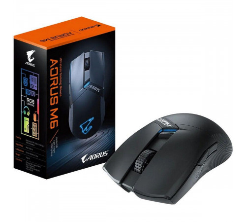 Мышь Gigabyte GM-AORUS M6, USB-C/Wireless