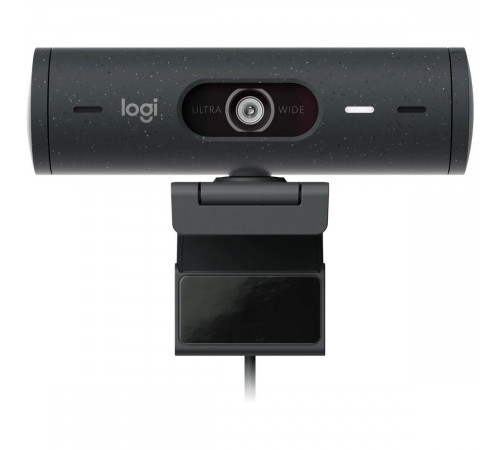 Вeб-камера Logitech Webcam BUSINESS BRIO 505 Graphite черная, автофокус, 4Мп, макс. разрешение 1080p/30fps/720p/60fps, угол обзора 90°/78°/65°, цифровой zoom 4x, USB-C 1.5м, шторка