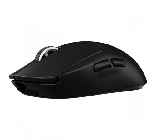 Мышь Logitech Мышь игровая Logitech G PRO X Superlight Black черная, беспроводная Lightspeed, cенсор Hero 25K 100-25600dpi, 5 кнопок, облегченная 63гр, правый хват