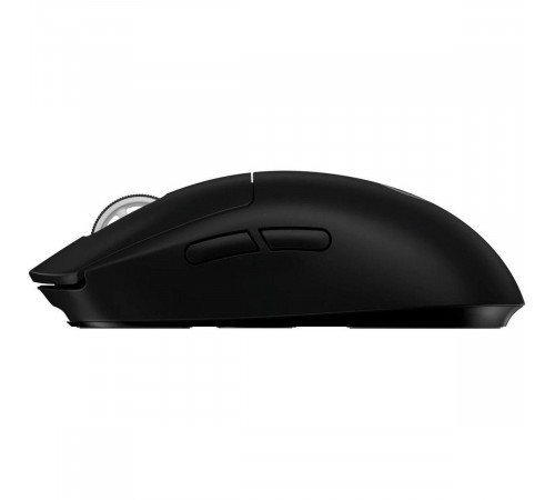 Мышь Logitech Мышь игровая Logitech G PRO X Superlight Black черная, беспроводная Lightspeed, cенсор Hero 25K 100-25600dpi, 5 кнопок, облегченная 63гр, правый хват
