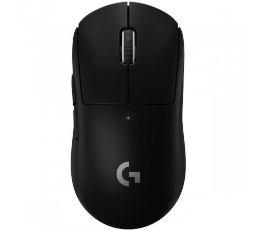 Мышь Logitech Мышь игровая Logitech G PRO X Superlight Black черная, беспроводная Lightspeed, cенсор Hero 25K 100-25600dpi, 5 кнопок, облегченная 63гр, правый хват