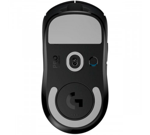 Мышь Logitech Мышь игровая Logitech G PRO X Superlight Black черная, беспроводная Lightspeed, cенсор Hero 25K 100-25600dpi, 5 кнопок, облегченная 63гр, правый хват