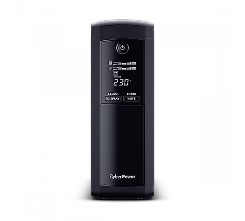 Источник бесперебойного питания ИБП Line-Interactive CyberPower VP1200ELCD 1200VA/720W USB/RS-232/RJ11/45  (4 + 1 EURO)